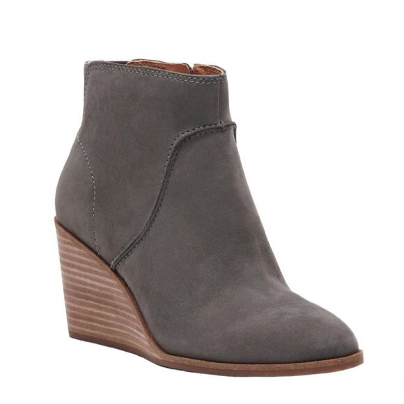 Lucky Brand Women's Zanta Bootie Ankle Boot | storm | size 7.5 - Picture 1 of 11